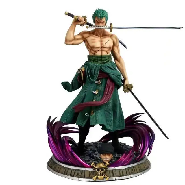 Figura de Zoro con 2 espadas