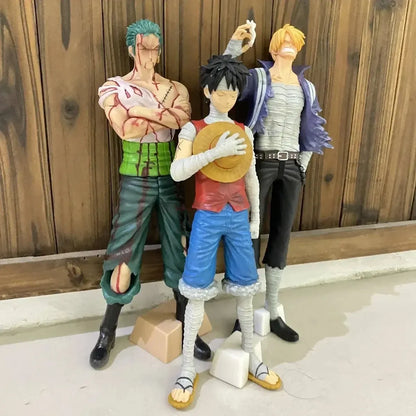 Triple Pack Figuras de Zoro, Luffy y Sanji Heridos